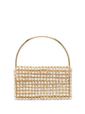 vanina mini nuances crystal-embellished clutch bag - gold