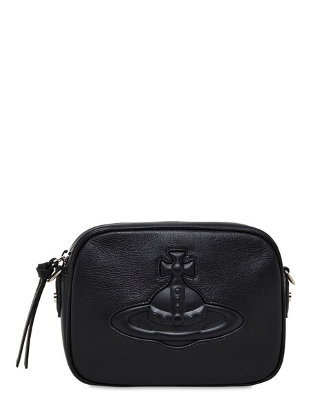 VIVIENNE WESTWOOD Anna Leather Camera Bag in black