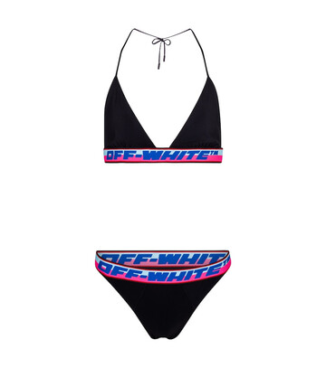 Off-White Triangle logo bikini set in black