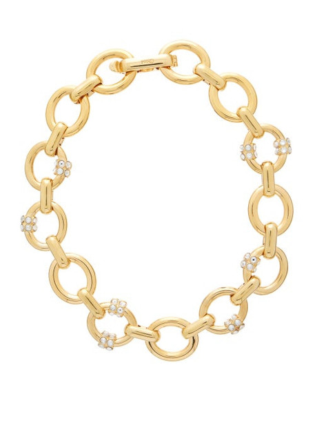 Chloé Chloé - Crystal-embellished Chunky Chain Necklace - Womens - Gold ...