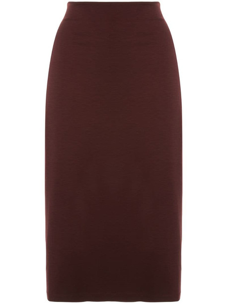 T By Alexander Wang fitted pencil skirt in purple