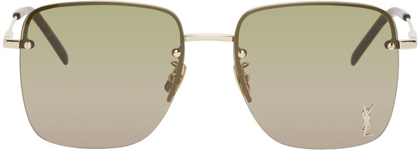 Saint Laurent Gold & Green SL 312 Sunglasses