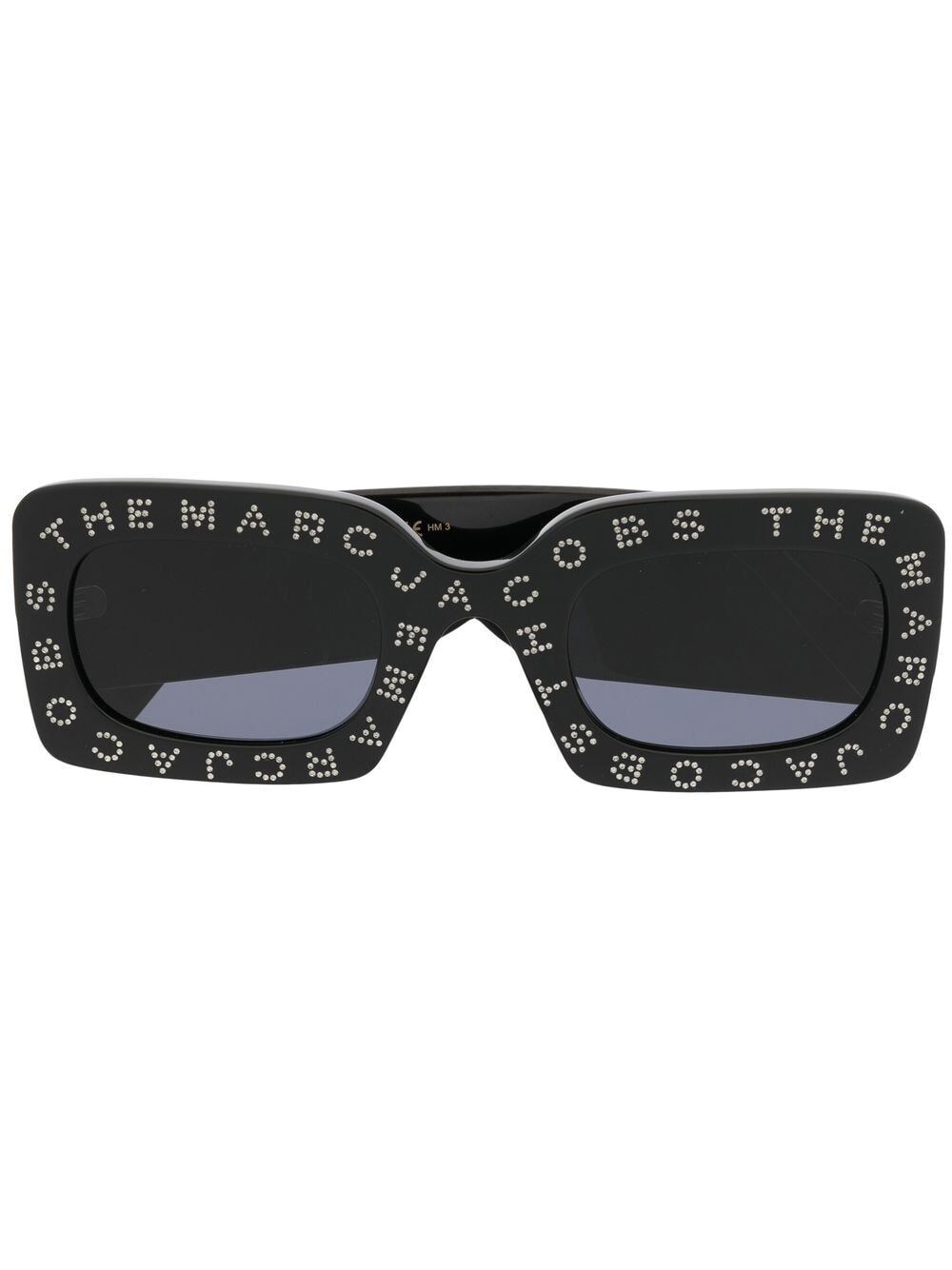 Marc Jacobs Eyewear logo square tinted sunglasses - Black