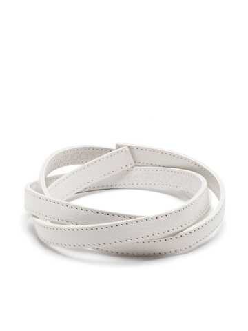 de grisogono flat leather bracelet - white