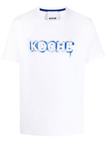 Koché Koché stencil-logo print T-shirt - White