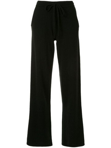 Chinti and Parker wide leg track pants in black