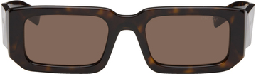prada eyewear tortoiseshell chunky sunglasses