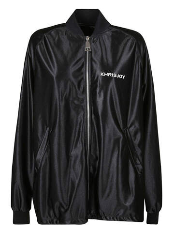 Khrisjoy Track Suit Satin Jacket in black