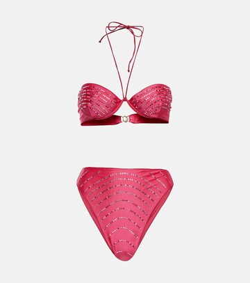 oseree gem embellished bikini set in pink