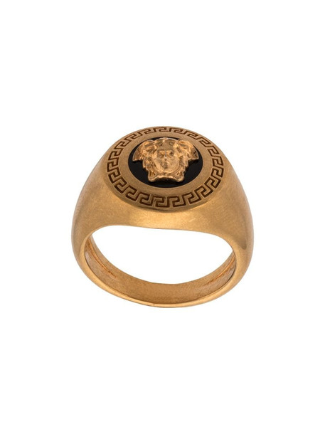 Versace Enamel Icon Medusa Ring in gold