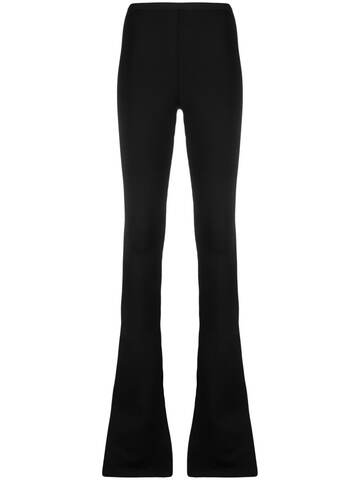 rick owens lilies high-waist bootcut trousers - black