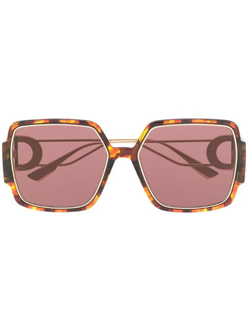 Dior Eyewear square-frame oversized sunglasses in brown