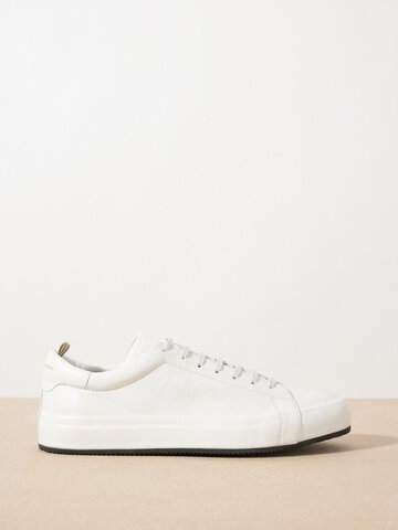 officine creative - easy 001 leather trainers - mens - white