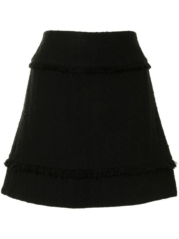 Proenza Schouler White Label fringe detailing mini skirt in black
