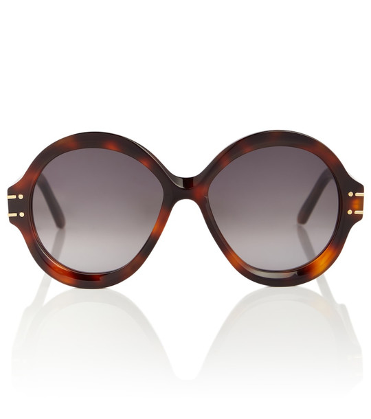 Dior Eyewear DiorSignature R1U round sunglasses in brown