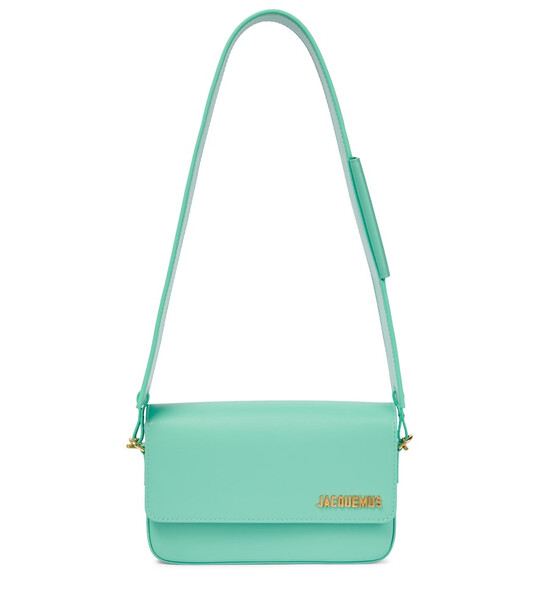 Jacquemus Le Carinu leather shoulder bag in green