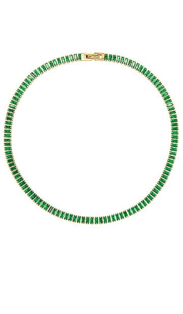 BRACHA Candybar Necklace in Green in emerald