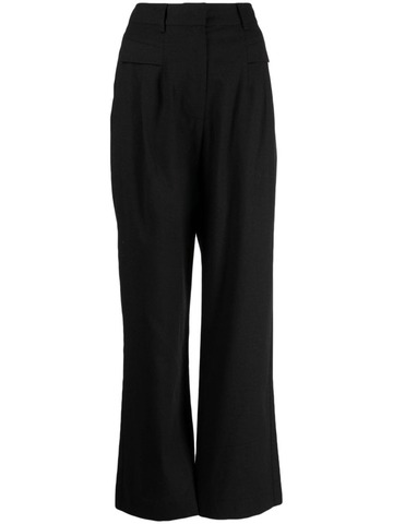 we are kindred arata high-waisted straight-leg trousers - black