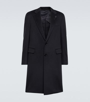 lardini cashmere coat in black