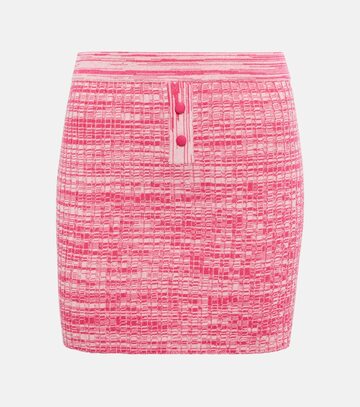 live the process marl miniskirt in pink