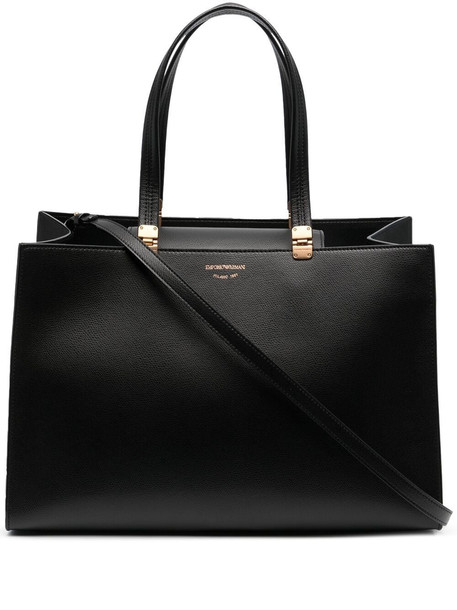 Emporio Armani rectangular tote bag - Black