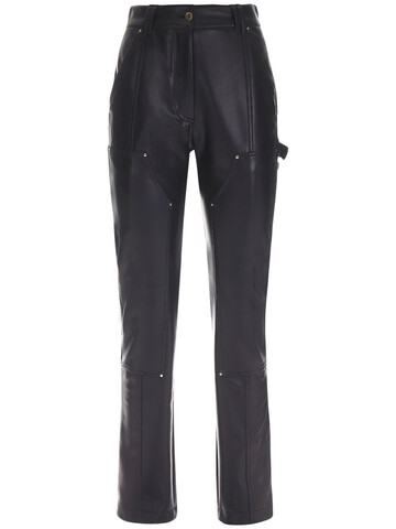ATLEIN Lvr Exclusive Faux Leather Pants in blue