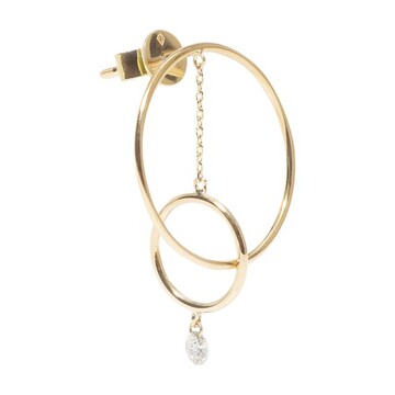 Persée Single earring Mini Orbit 1 diamond in gold / yellow