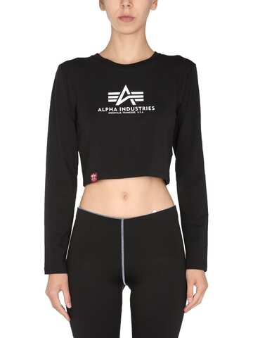 Alpha Industries Cropped Fit T-shirt in nero