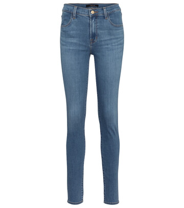 J Brand Maria high-rise skinny jeans in blue