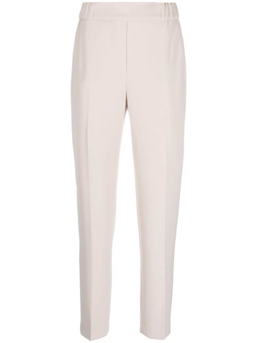 antonelli pressed-crease elasticated tapered trousers - neutrals