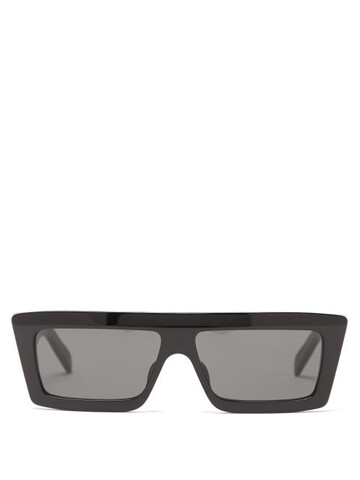celine eyewear - flat-top acetate sunglasses - womens - black