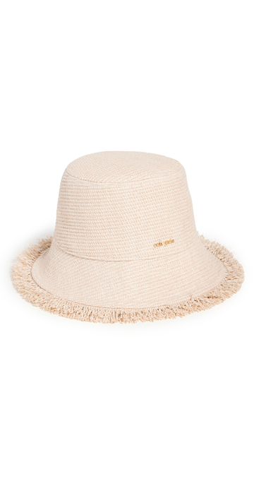 Cult Gaia Kumi Bucket Hat in cream