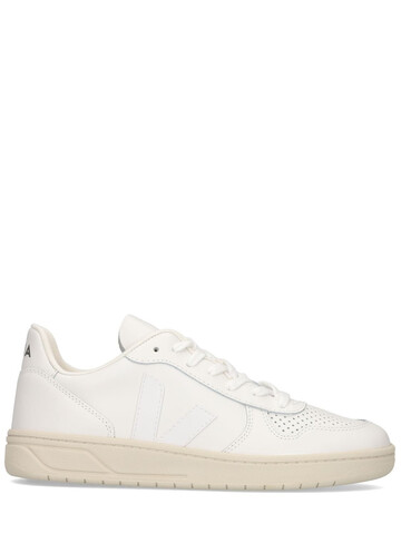 VEJA V-10 Leather Sneakers in white