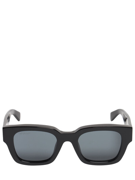 OFF-WHITE Zurich Squared Acetate Sunglasses in black