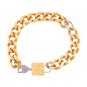 Balmain Lock & key necklace in gold