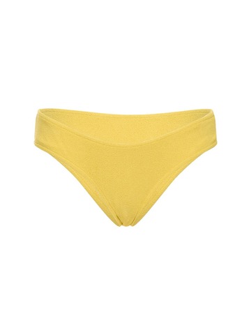 ZULU & ZEPHYR Toweling Curve Bikini Bottom in yellow