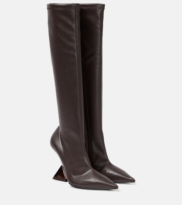 the attico cheope knee-high boots in brown
