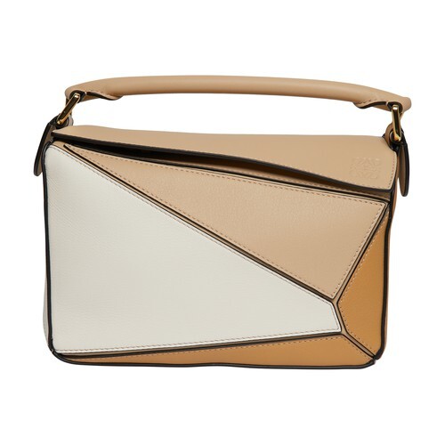Loewe Small Puzzle bag in white / beige