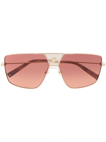Givenchy Eyewear oversized square frame sunglasses in gold