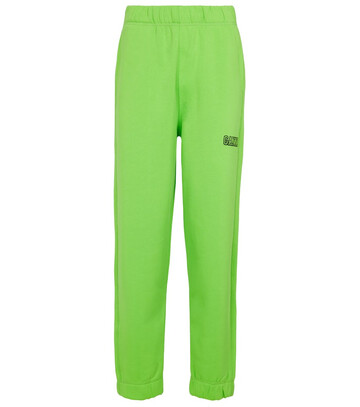 GANNI SOFTWARE Isoli cotton-blend sweatpants in green