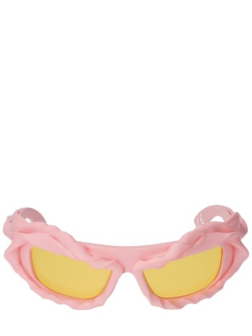 OTTOLINGER 3d Twisted Sunglasses W/ Mirror Lenses in pink / yellow
