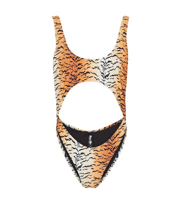 Reina Olga Marina tiger-print bikini in orange