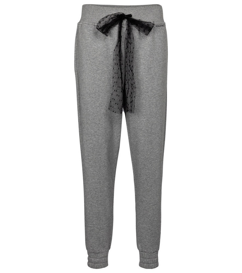 REDValentino cotton-blend sweatpants in grey