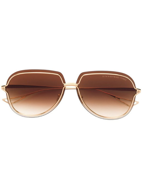 Dita Eyewear Nightbird-Three sunglasses in gold