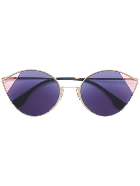 Fendi Eyewear round frame sunglasses in blue
