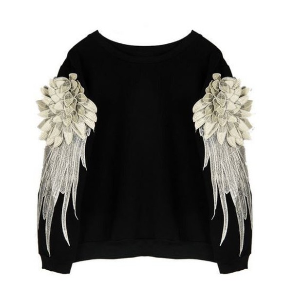 angel wings sweatshirt
