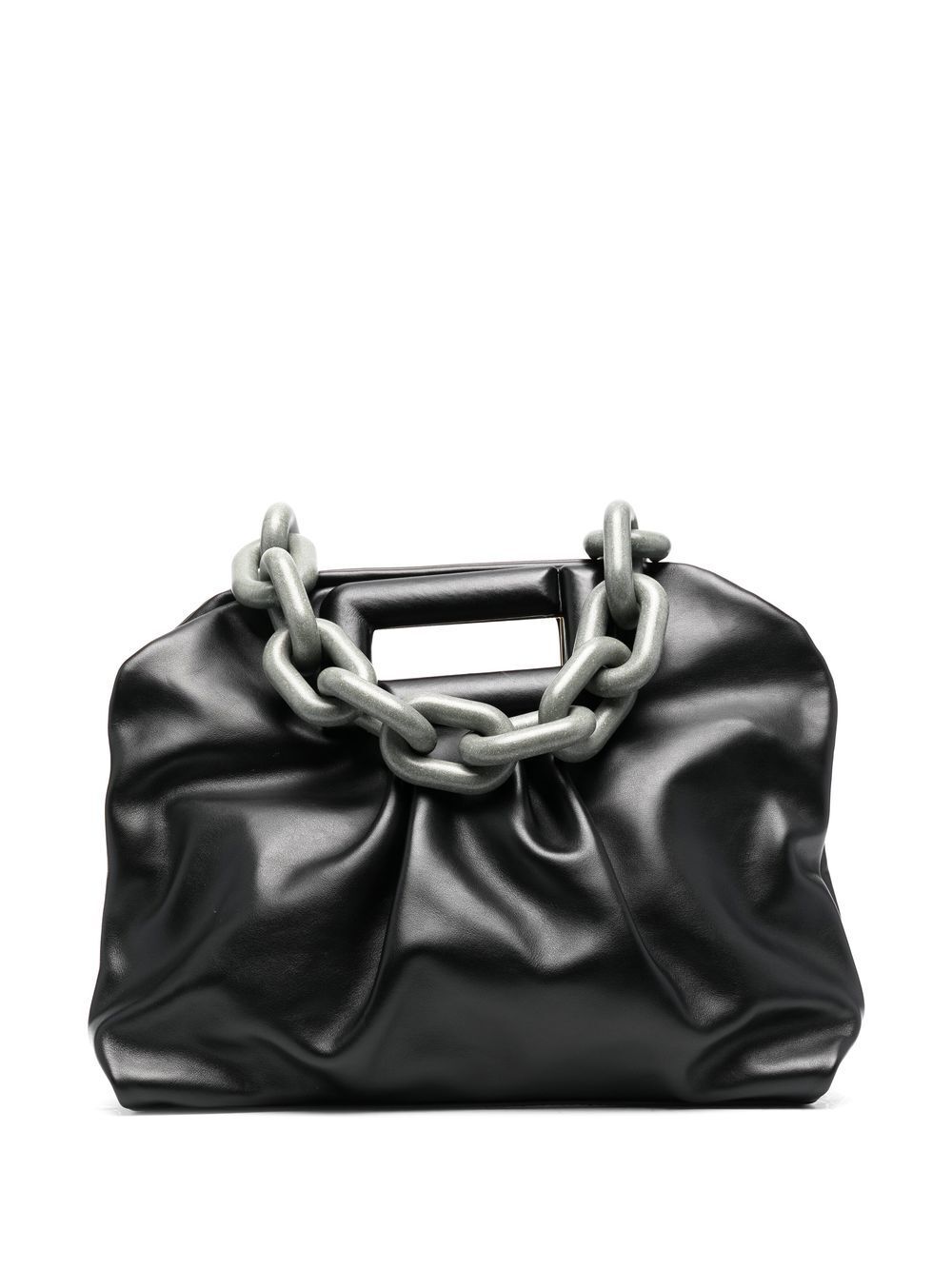 Lancel leather shoulder-strap bag - Black