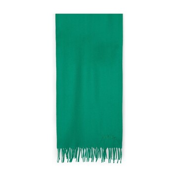 A.p.c. Embroidered Ambroise scarf in green