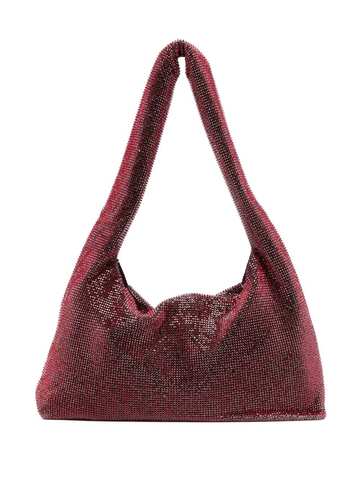 kara medium crystal-embellished shoulder bag - red