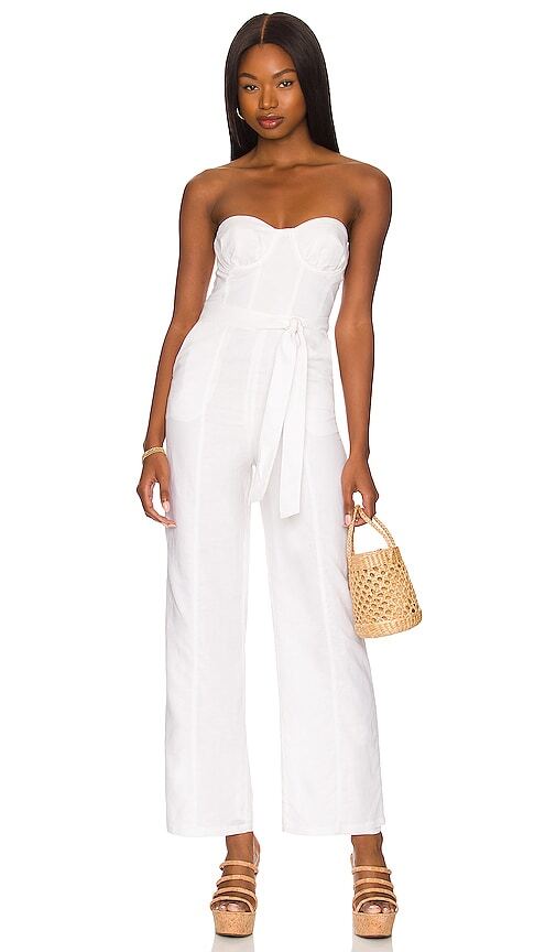 Lovers and Friends Steph Jumpsuit in White